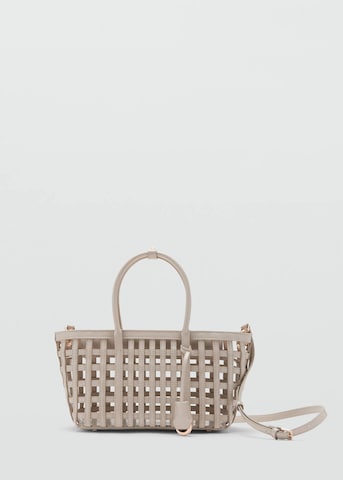 MANGO Handbag 'Cesta' in White: front