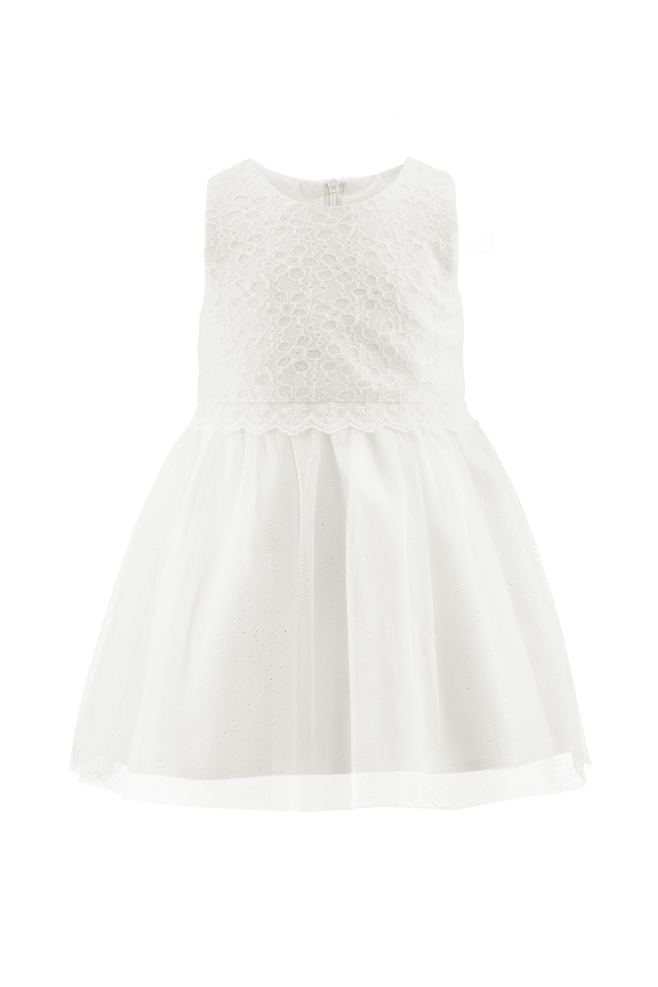 happy girls - Vestido en blanco: frente