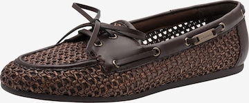 Ballerines 'Schnürmokassin' Tamaris en marron : devant