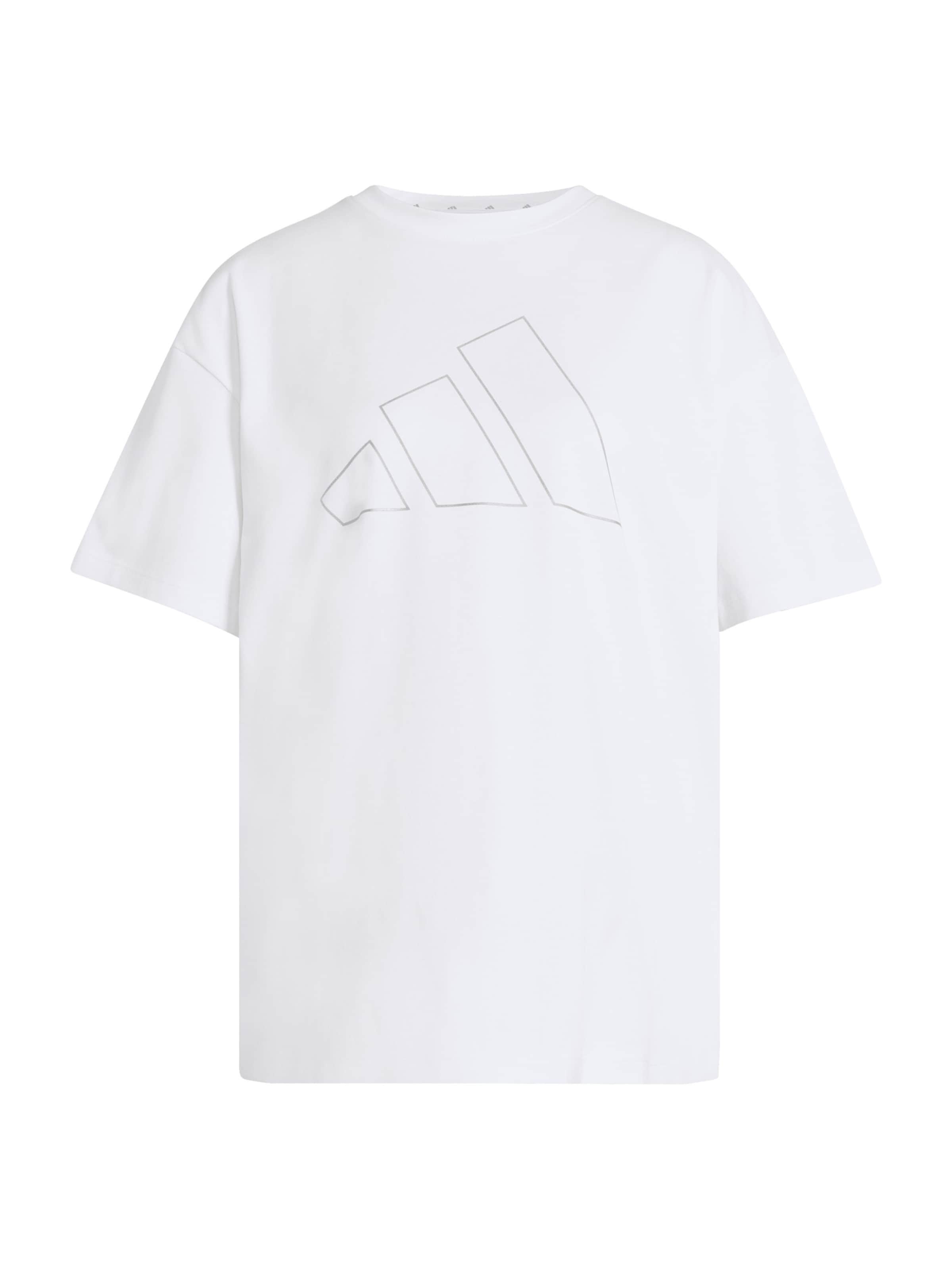 ADIDAS PERFORMANCE Funktionsshirt 'ESS' in grau / weiß, Produktansicht