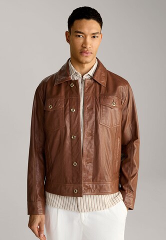 JOOP! Jeans Between-Season Jacket in Brown: front