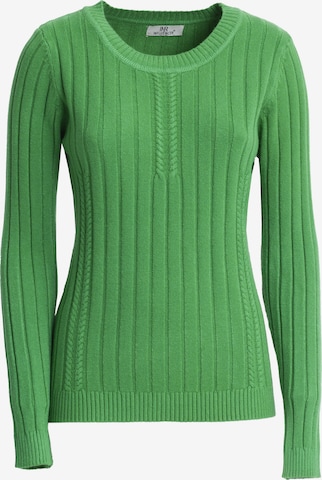 Influencer Pullover in Grün: Vorderseite