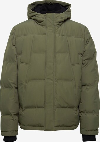 Giacca invernale ' CLARENCE ' di !Solid in verde: frontale