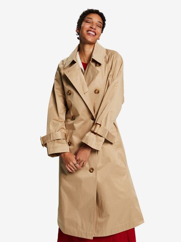 ESPRIT Between-Seasons Coat in Beige: front