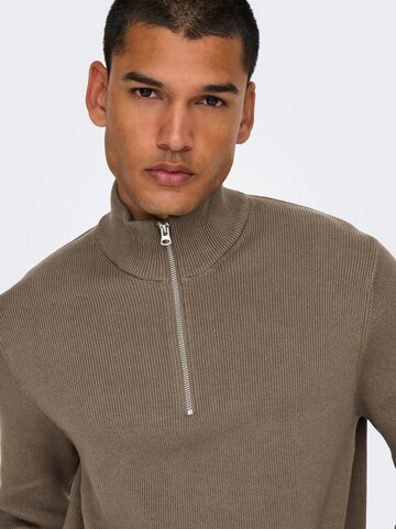 Only & Sons Trui 'ONSPhil' in Beige