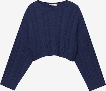 Pull-over Pull&Bear en bleu : devant