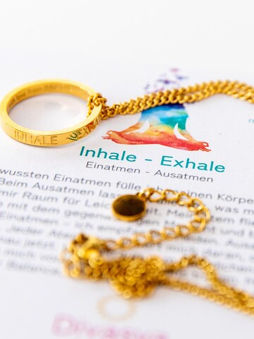 Divasya Kette 'Inhale - Exhale'‌‌‌ in Gold