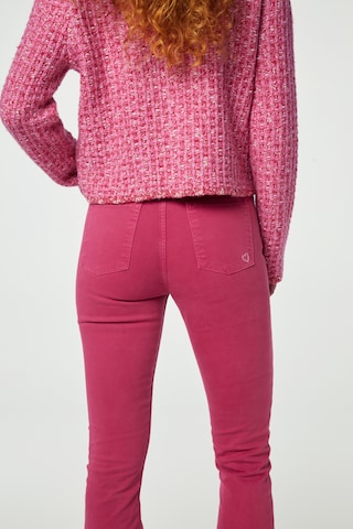 Fabienne Chapot Rozkloszowany krój Jeansy w kolorze różowy