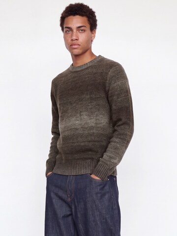 JACK & JONES - Jersey 'JJMAZON' en marrón: frente