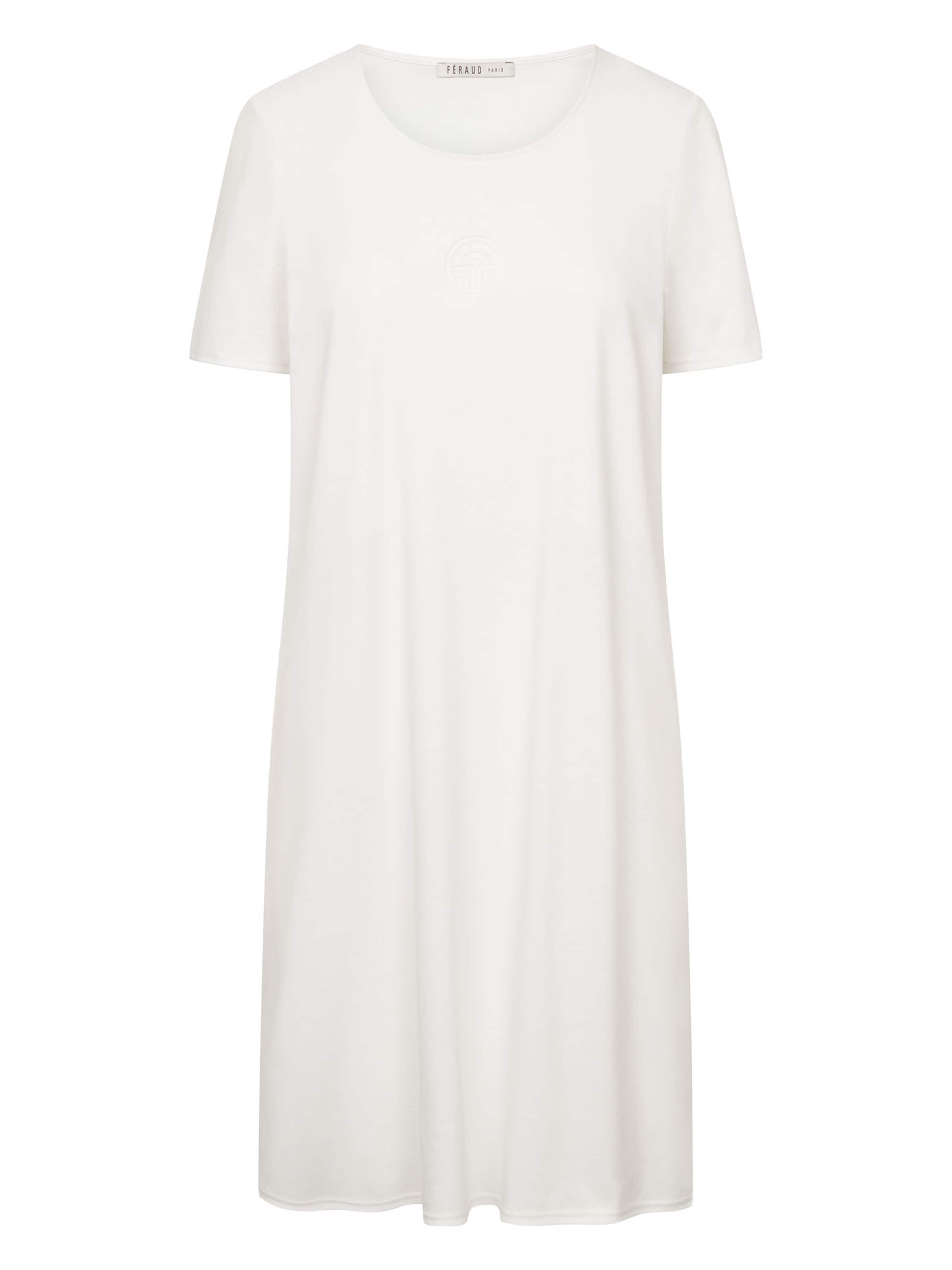 FÉRAUD PARIS Nightgown ' Prägemotiv ' in White: front