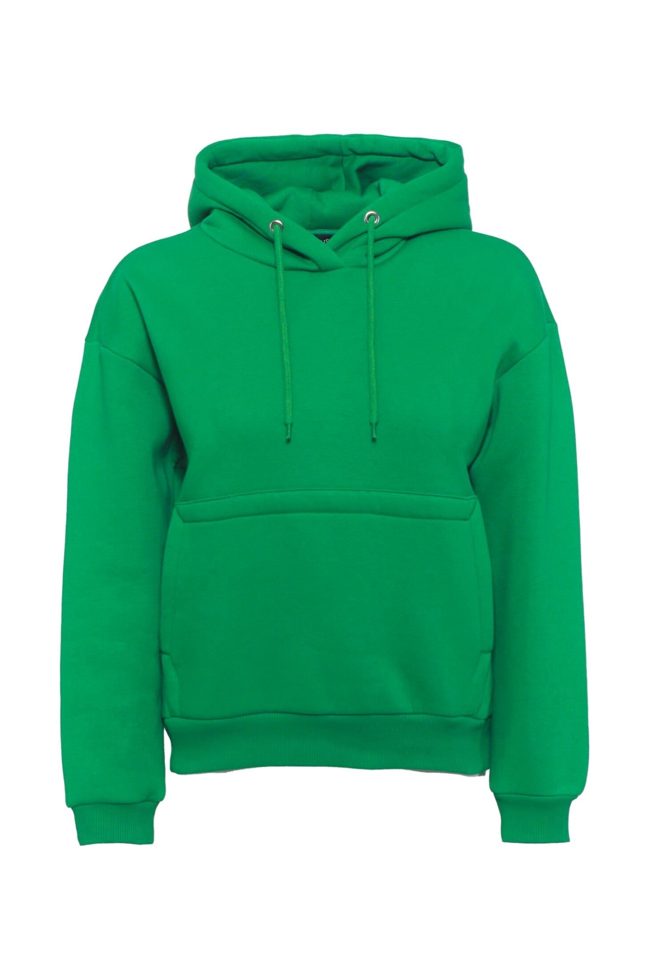 FRESHLIONS Kapuzenpullover 'Balina' in Grün: Vorderseite