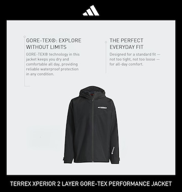 Geacă outdoor 'Xperior' de la ADIDAS TERREX pe negru