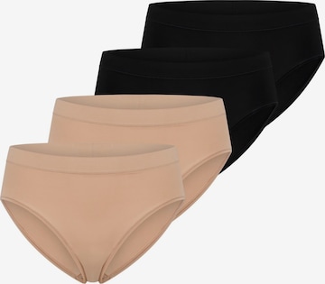 SCHIESSER Slip 'Unique Micro' in Braun: Vorderseite
