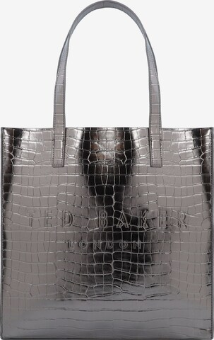 Ted Baker Handbag 'Croccon' in Silver: front