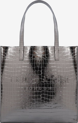 Ted Baker Shopper 'Croccon' in Silver: front