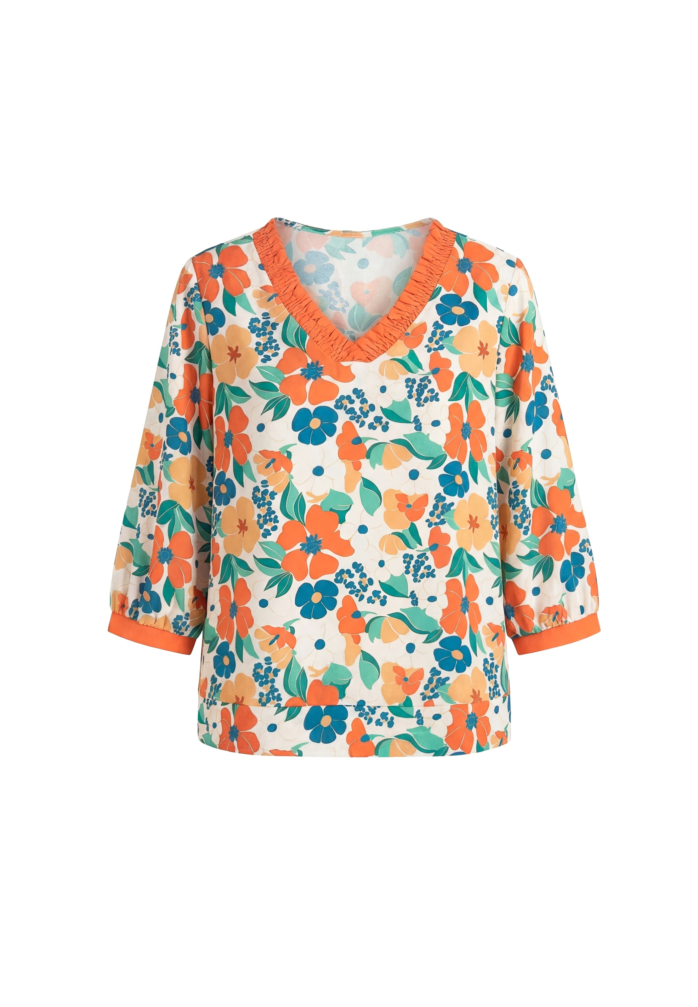 Usha - Blusa en blanco: frente