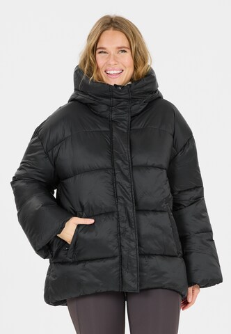 Athlecia Steppjacke in Schwarz: Vorderseite