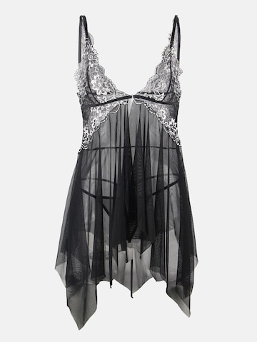 ORGANZA Lingerie Negligée‌‌ in Schwarz: Vorderseite