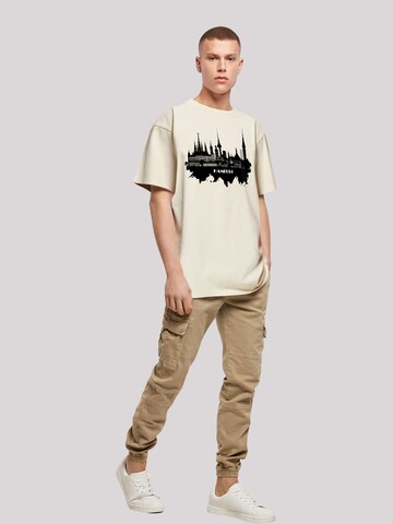 F4NT4STIC T-Shirt 'Cities Collection - Hamburg skyline' in Beige