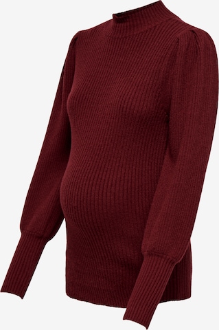 Only Maternity Pulover 'OLMKatia' | rdeča barva: sprednja stran