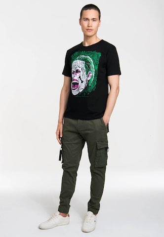 LOGOSHIRT Shirt 'Suicide Squad-Joker' in Black