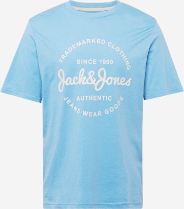 JACK & JONES T-shirt 'FOREST' i blå: framsida