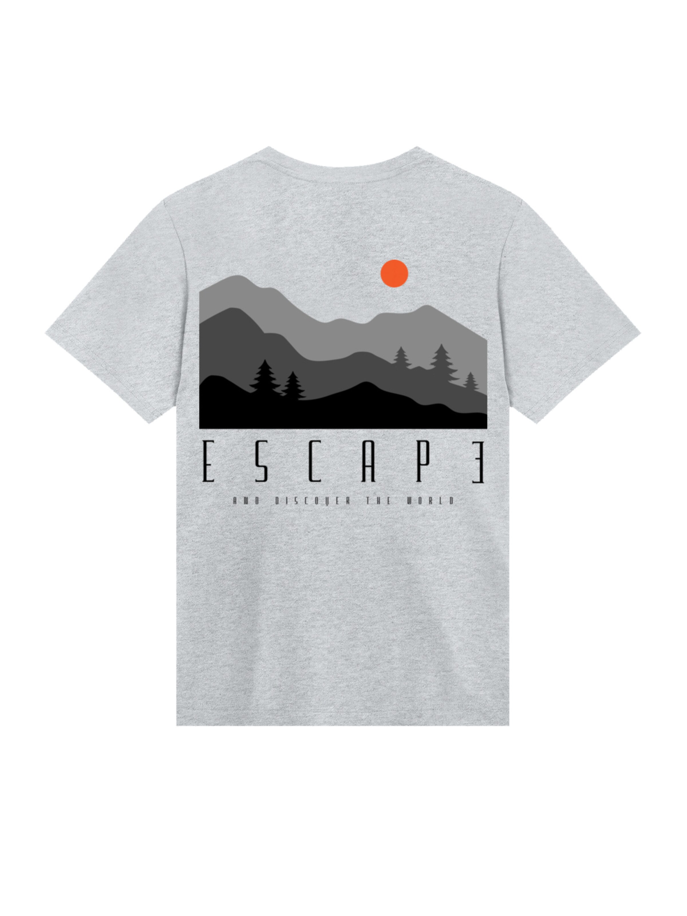 F4NT4STIC Shirt 'Escape Discover the World Forest Landscape' in Grey