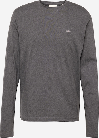 T-Shirt GANT en gris : devant