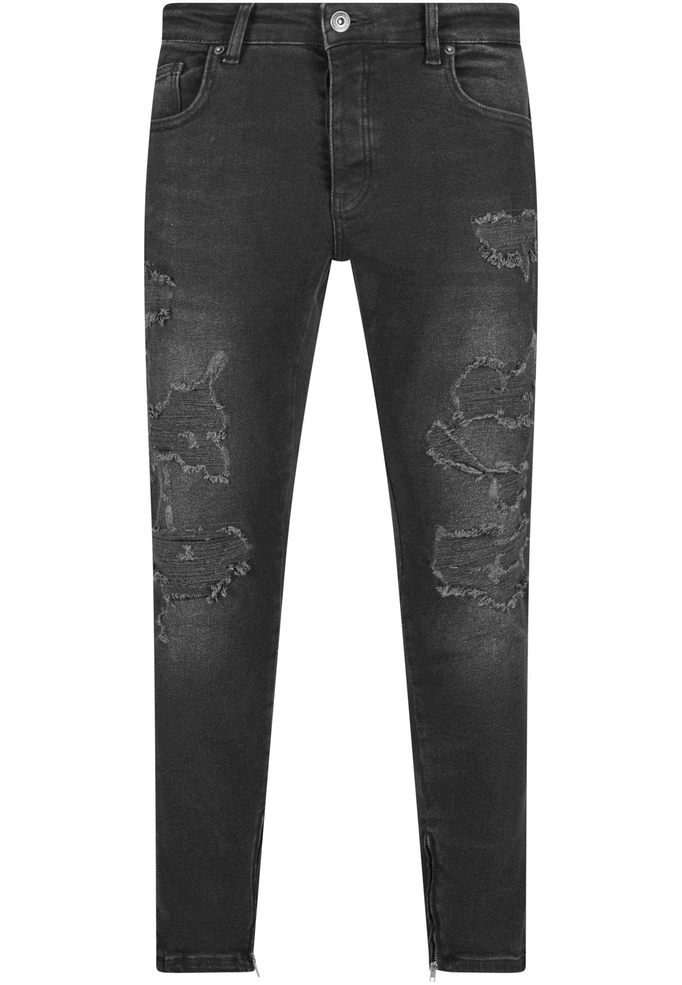 Karl Kani Skinny Farkut värissä musta: etupuoli