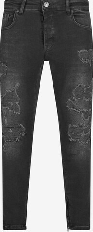 Skinny Jeans di Karl Kani in nero: frontale