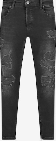Karl Kani Skinny Jeans in Zwart: voorkant