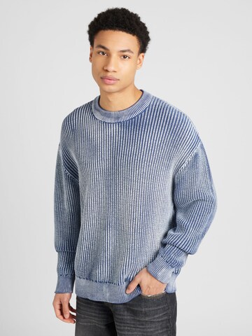 Pull-over 'Daniel' WEEKDAY en bleu : devant