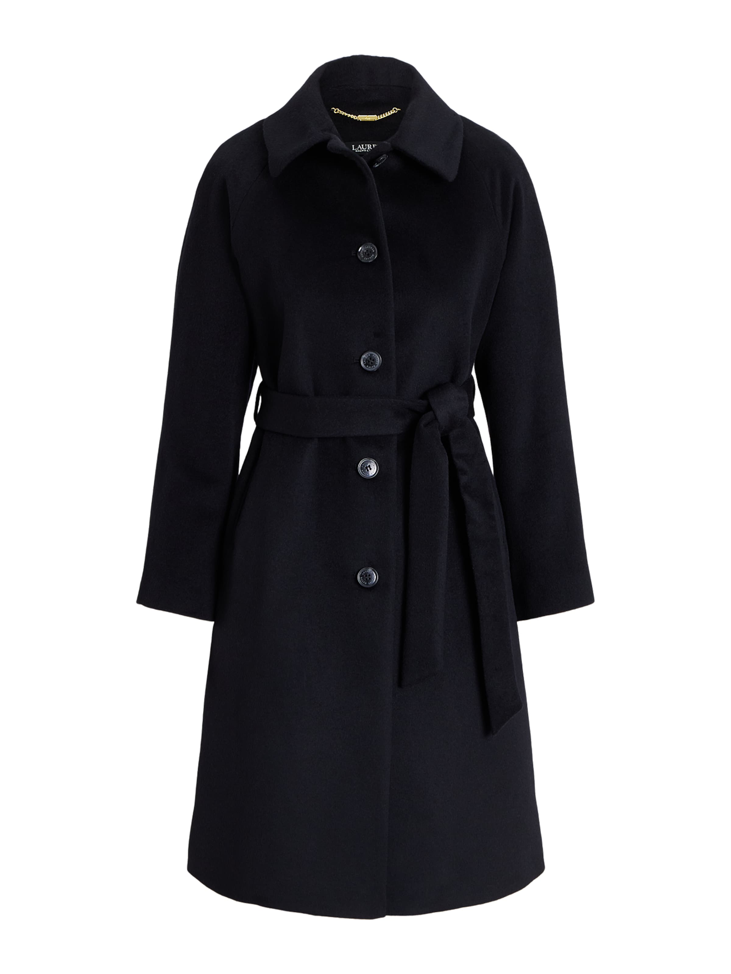 Lauren Ralph Lauren Přechodný kabát – černá: přední strana