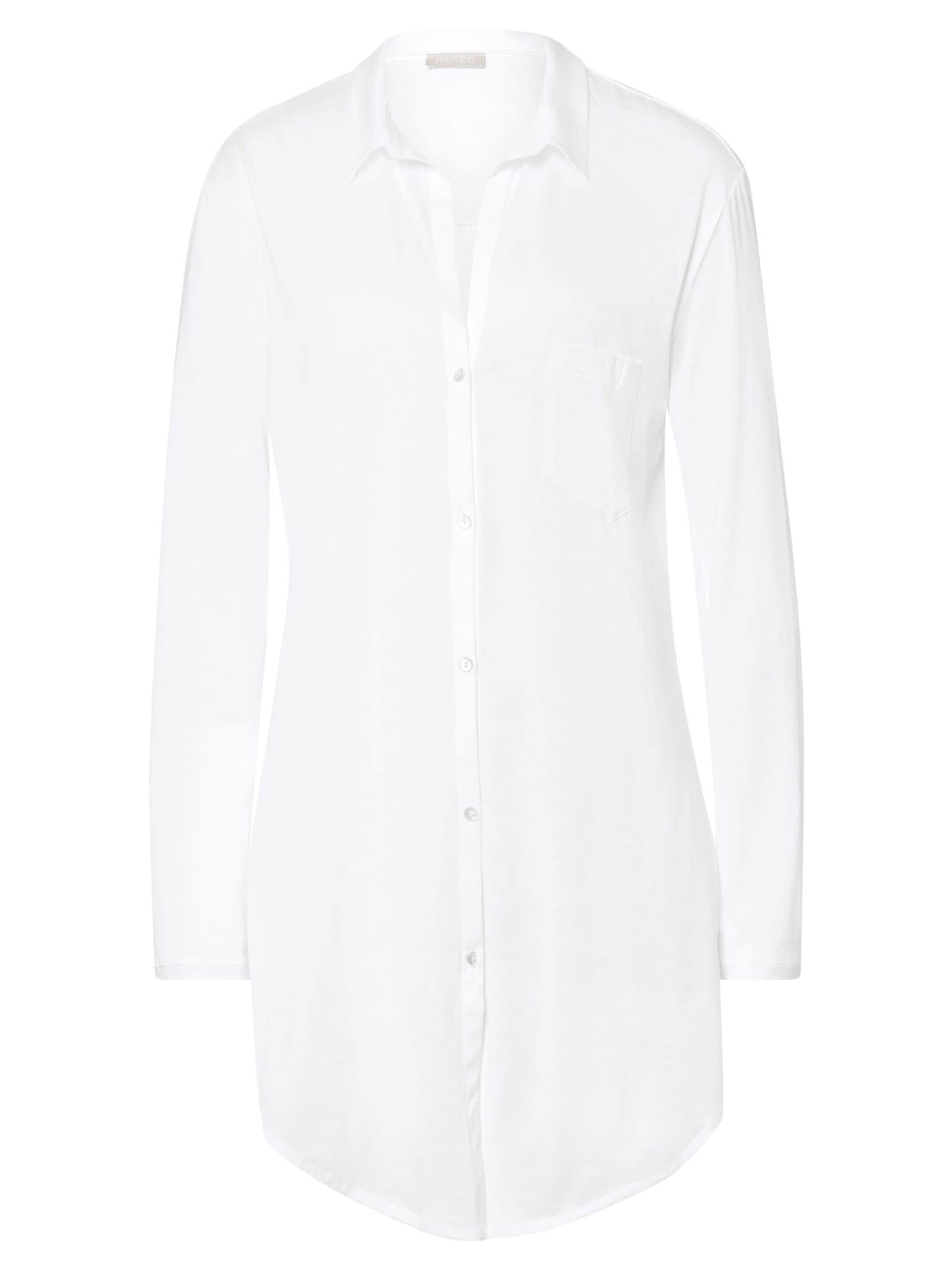 Hanro Nachthemd 'Cotton Deluxe'‌‌‌‌‌‌‌ in Weiß: Vorderseite