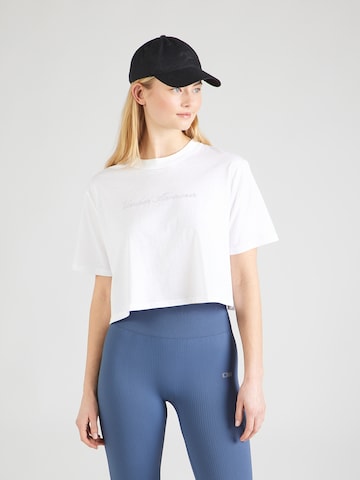 Tricou funcțional 'Wordmark' de la UNDER ARMOUR pe alb: față