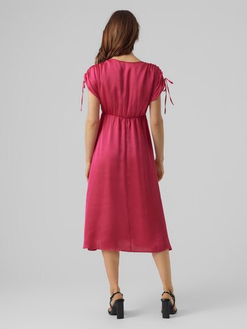 VERO MODA Jurk 'Heart Oli' in Roze