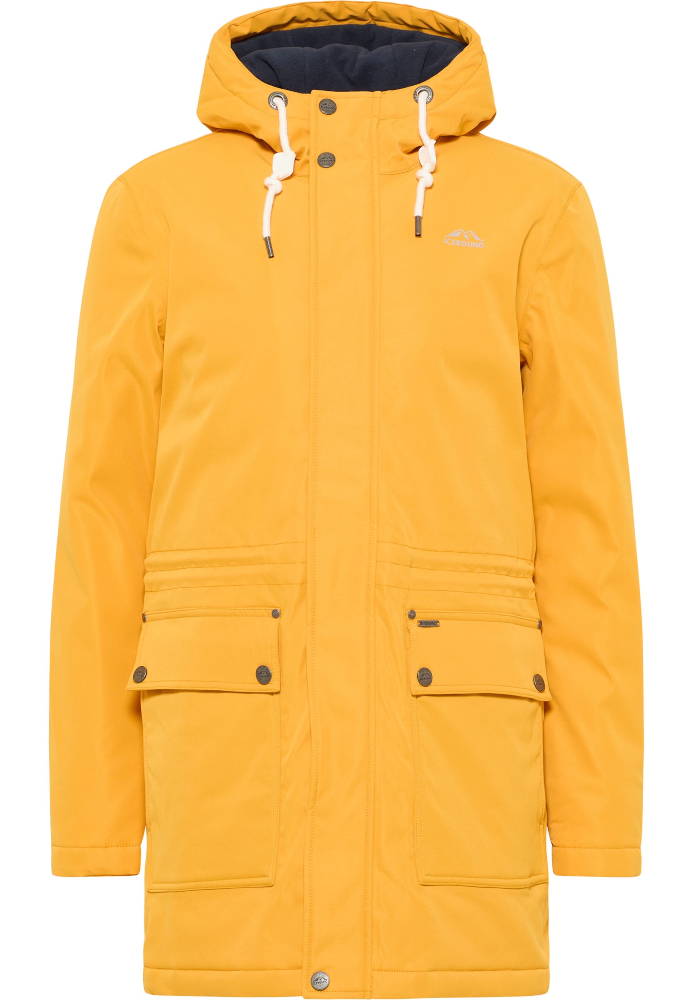 ICEBOUND Функционално яке 'Arctic' в жълто: отпред