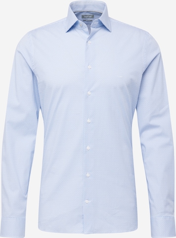 Coupe slim Chemise Michael Kors en bleu : devant