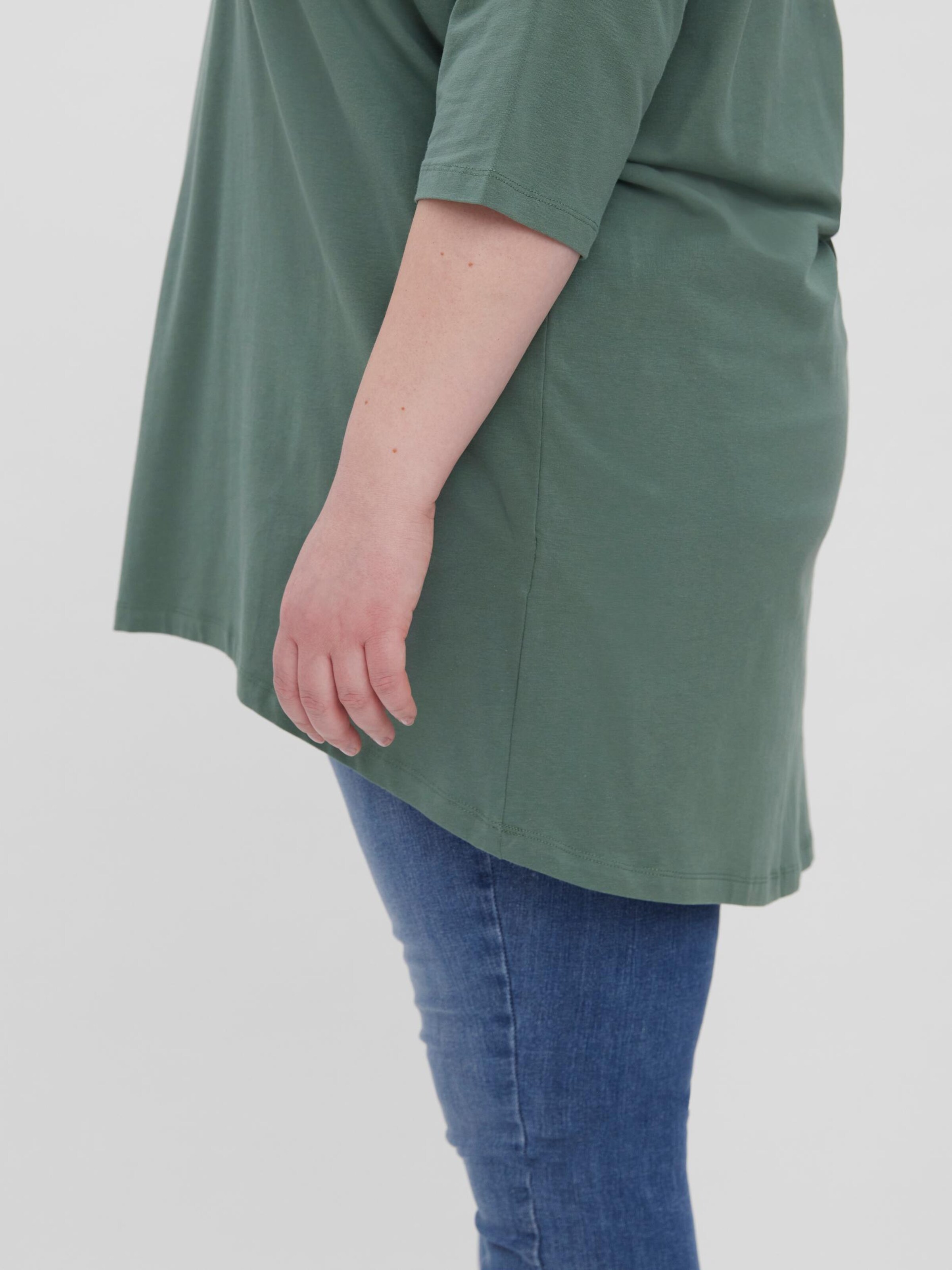 Femme T-shirt Paxi Lonie Vero Moda Curve en Vert Foncé 