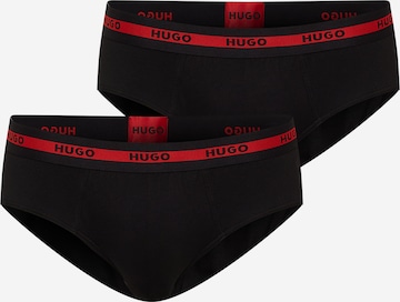 HUGO Red - Cueca em preto: frente