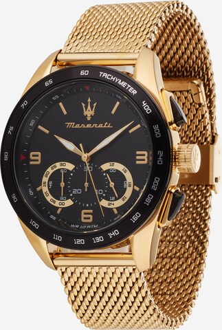 Maserati Analog Watch in Gold: front