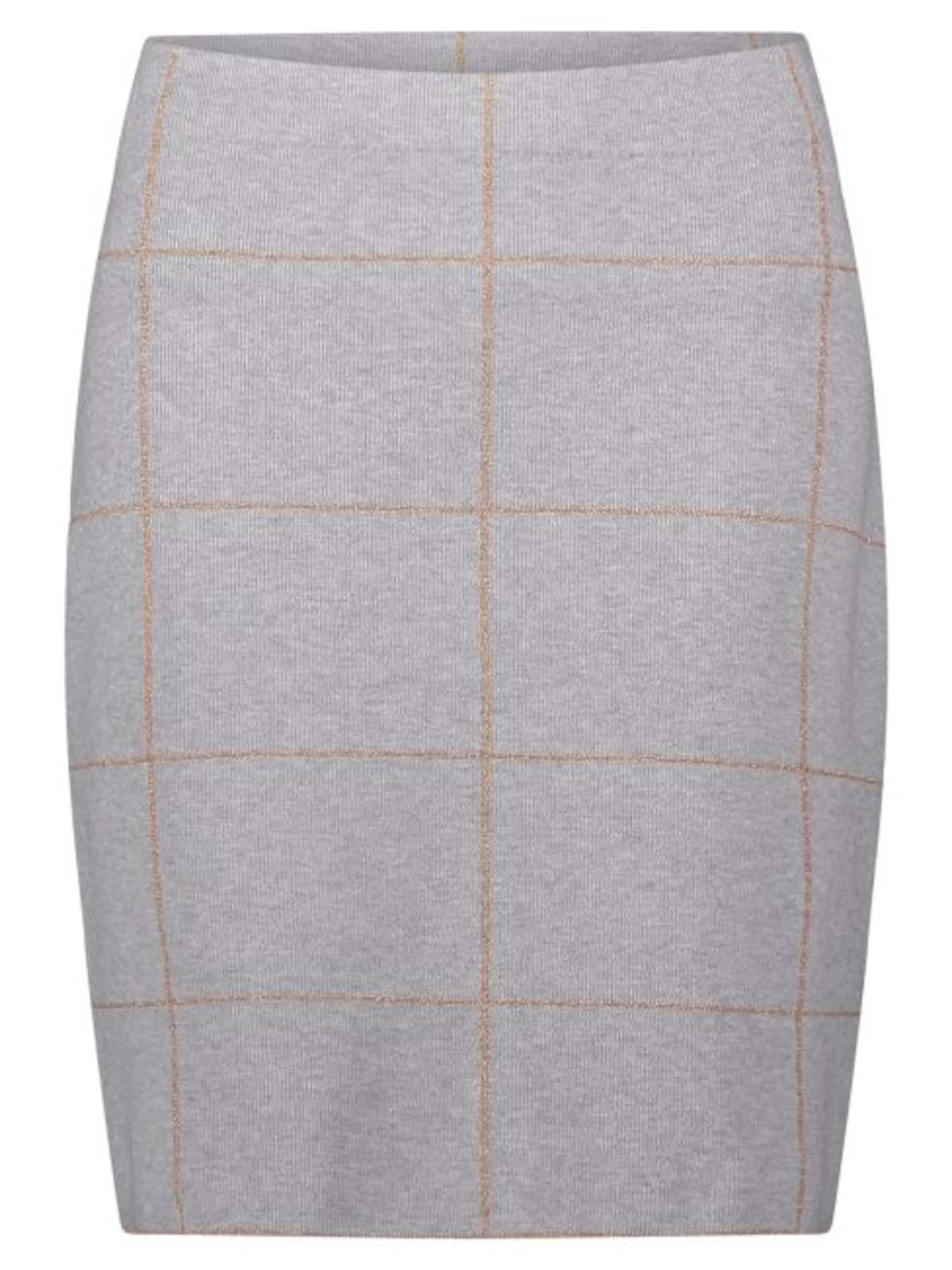 Betty Barclay Strickrock mit Jacquard in Grau: Vorderseite