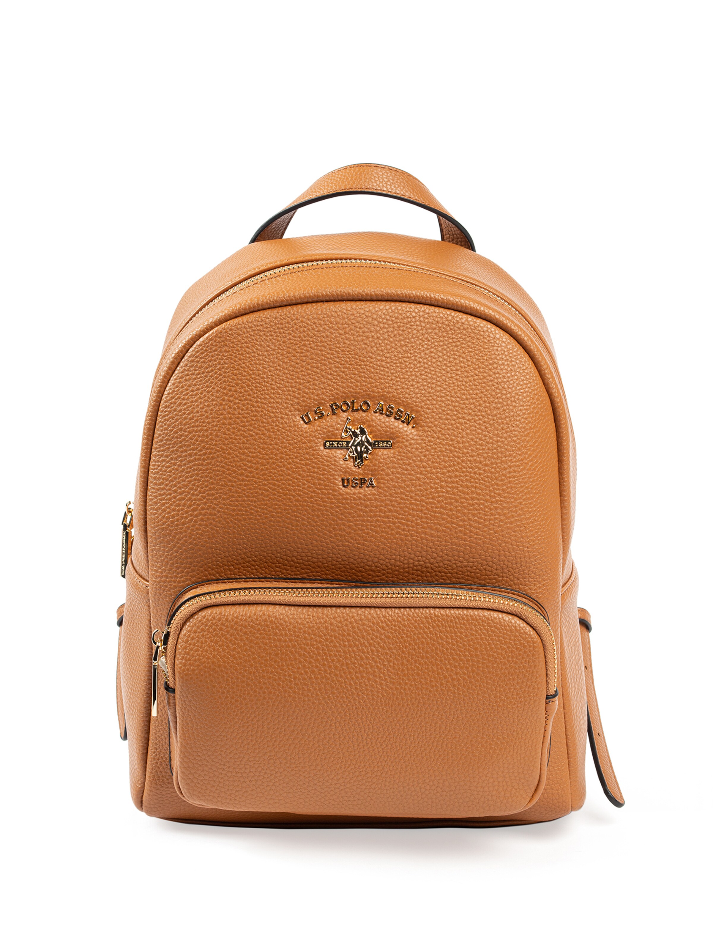 U.S. POLO ASSN. Rucksack 'Stanford' in Braun: Vorderseite