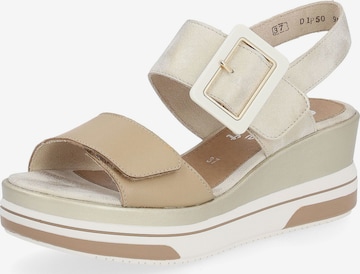 REMONTE Sandals in Beige: front