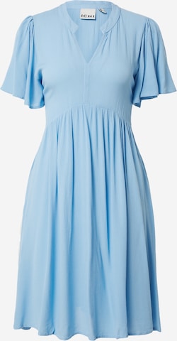 ICHI Skjortklänning 'Marrakech' i blå: framsida