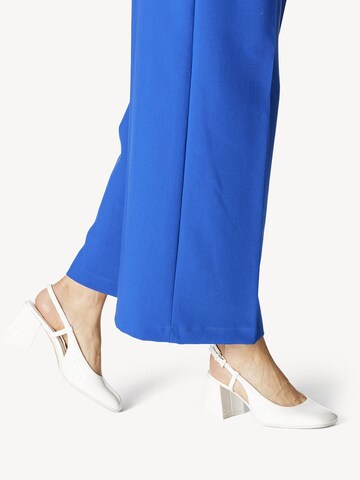 Tamaris Slingback pumps in White: front