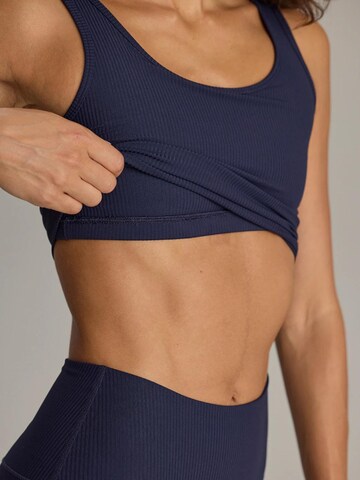 Haut de sport 'Longline Tank Ribbed' Hey Honey en bleu