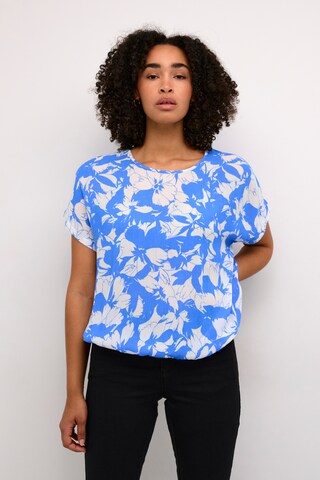 Kaffe Blouse in Blauw: voorkant