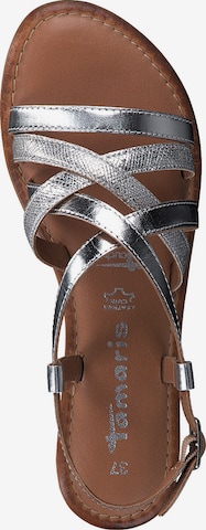 TAMARIS Sandalen met riem in Zilver