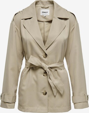 ONLY Between-seasons coat 'Line' in Beige: front